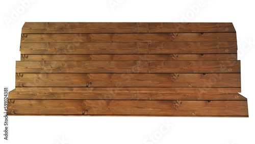 3d wooden signboard element for design