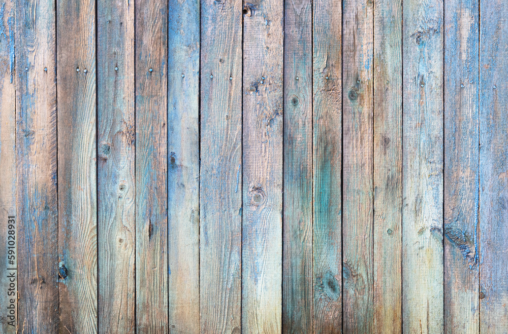 Fototapeta premium background of wooden planks with old paint