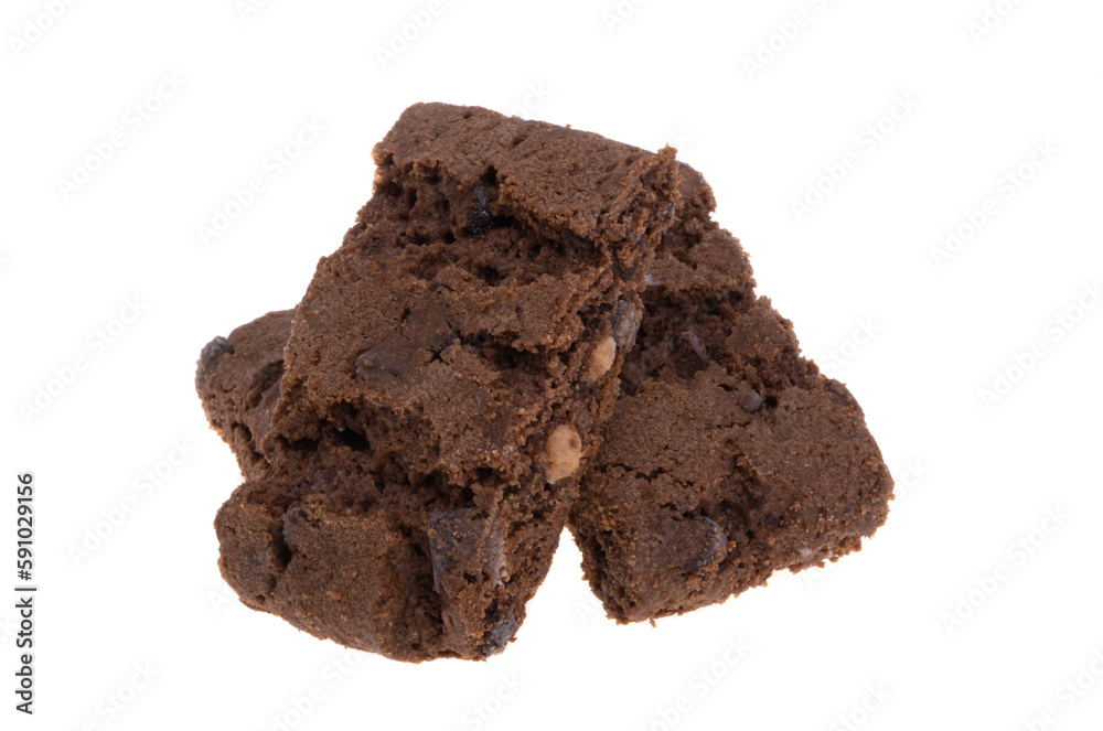 brownie cookie isolated brownie cookie isolated