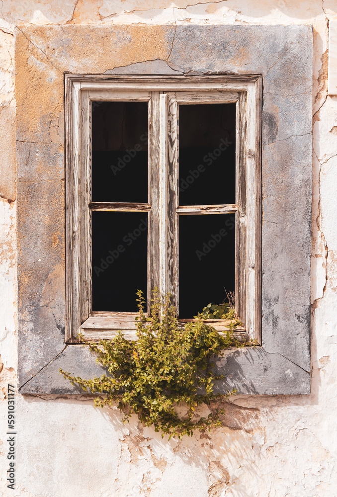 Old vintage window in Portugal