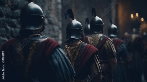 Medieval knights. Generative Ai