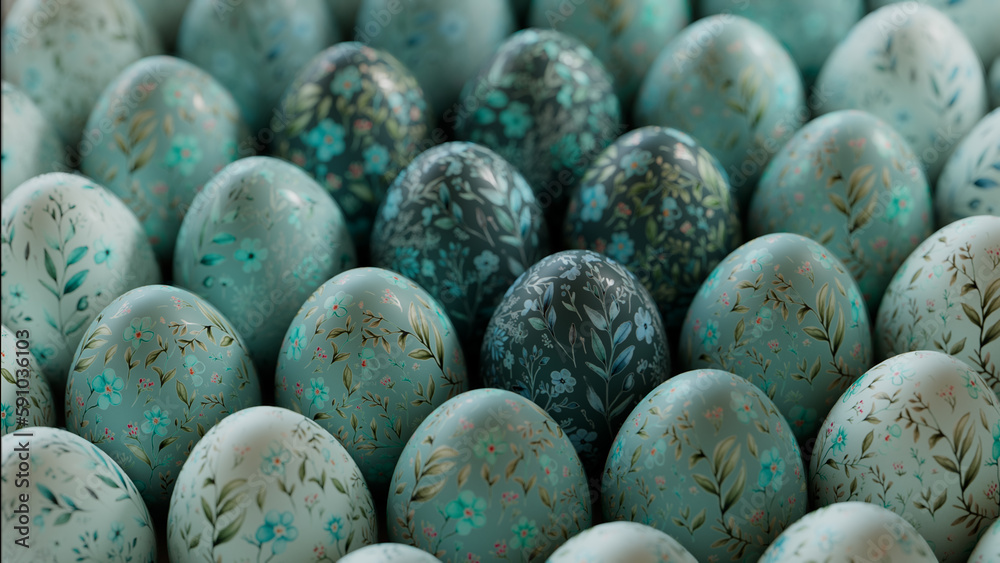 Easter Background with Neatly arranged Eggs. Easter Background with Neatly arranged Eggs.