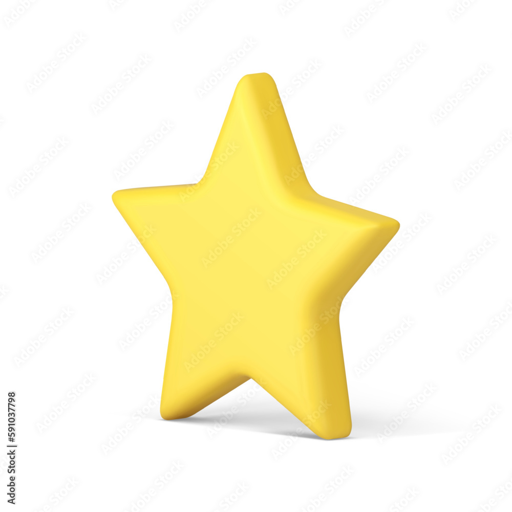 Star yellow isometric badge prize rating best quality achievement medal 3d icon realistic vector Star yellow isometric badge prize rating best quality achievement medal 3d icon realistic vector