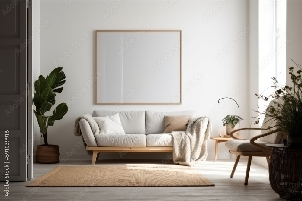 Obraz premium A Clean Slate for Inspiration: A White Wall Beckoning Your Creativity