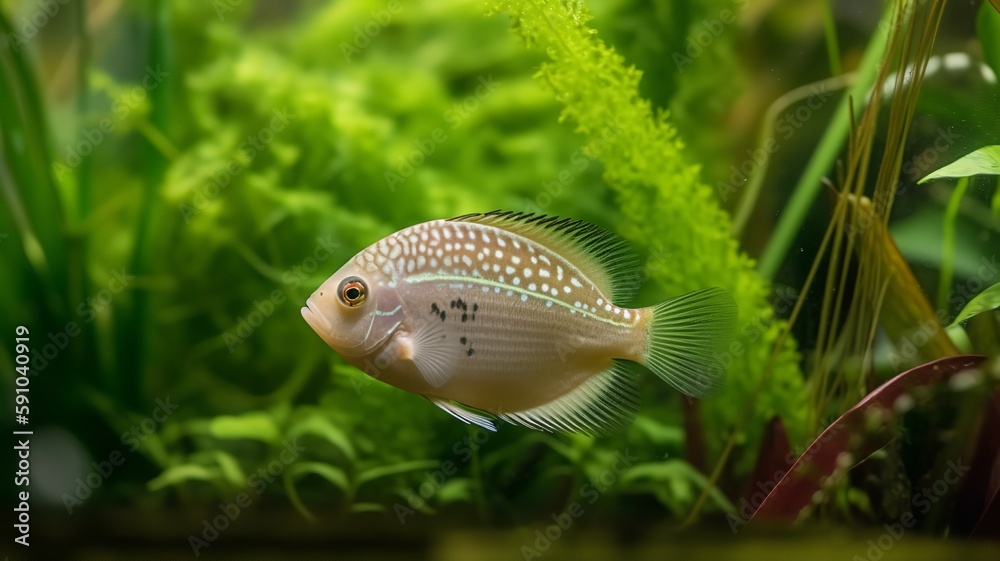 Pearl Gourami Amongst the Plants Pearl Gourami Amongst the Plants