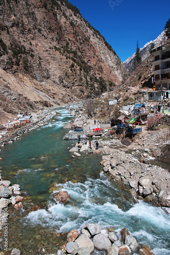 The river of Kalam valley in Himalayas, Pakistan photo