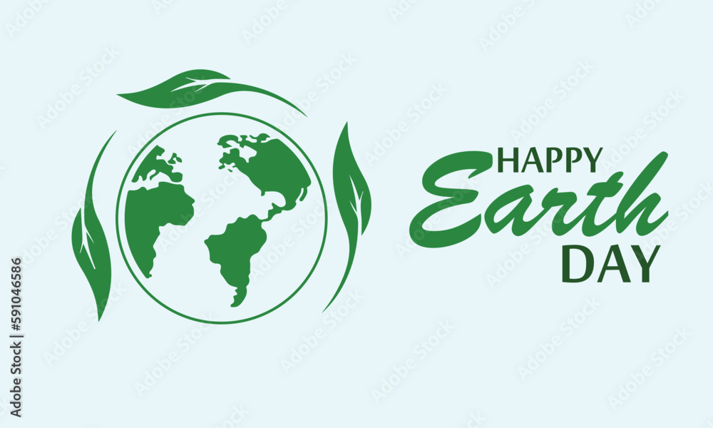 World Earth day Vector illustration. Earth Day 2023 typography logo