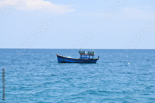 boat in the sea © lequockhanh