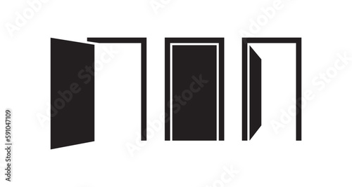 door icon on white background