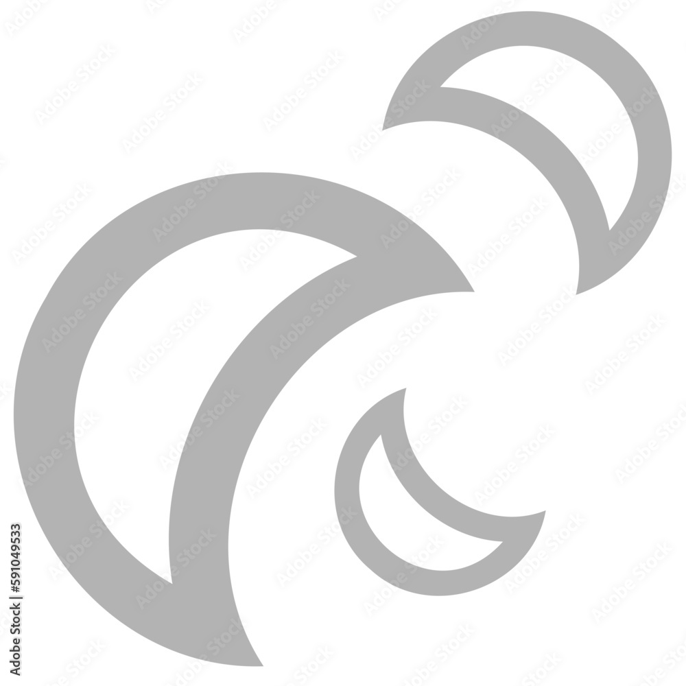 Fototapeta premium pattern moon simple shapes gray background wrapping paper