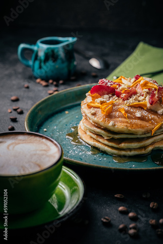 pancakes with jam