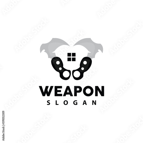 Kerambit Logo, Indonesia Fighting Weapon Vector, Ninja Fighting Tool Simple Design, Template Illustration Symbol Icon