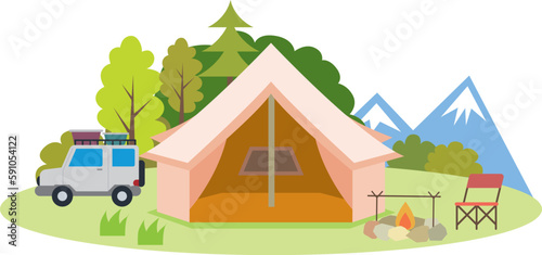 レジャー アウトドア キャンプ テント