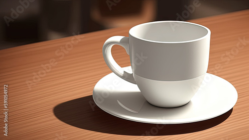 Professional Coffee Mug Illustration Generative AI 