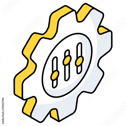 Modern design icon of emojiVector design of equalizer setting