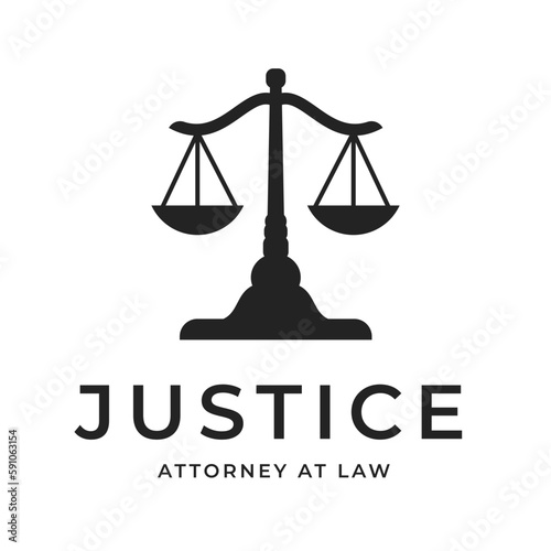 Rustic Vintage Justice Logo, the perfect logo design for your law firm or courthouse.