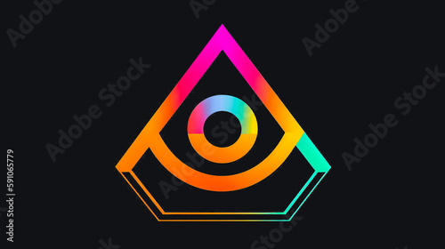Free Download Creative minimalistic logo in the shape of a pencil, generative AI. - GFXLoad
