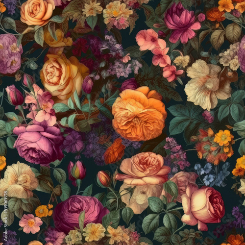 The Art of Flowers  Vintage Floral Design with a Realistic Twist and Vibrant Colors