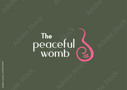 simple line design for embody meaning pregnant woman