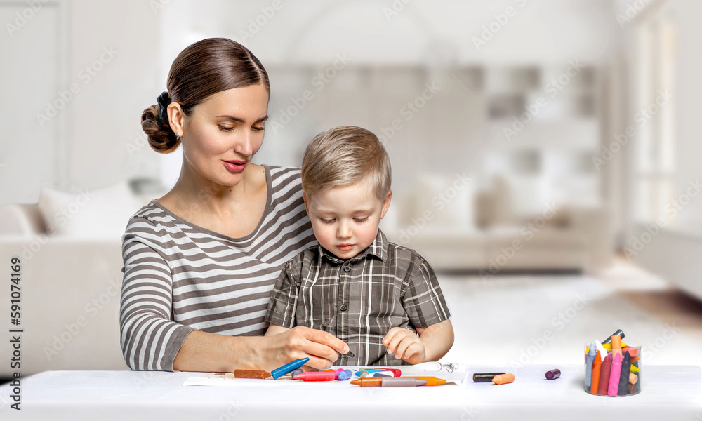 Fototapeta premium Early development of children.