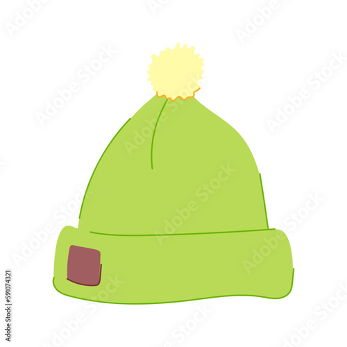 clothing beanie hat cartoon vector illustration