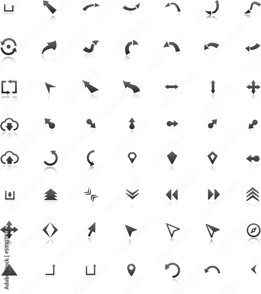 black and white icons set black and white icons set