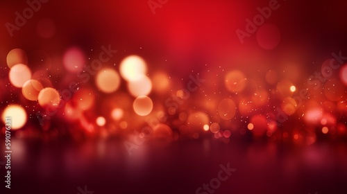 Christmas and Happy New Year Background red, Generative ai