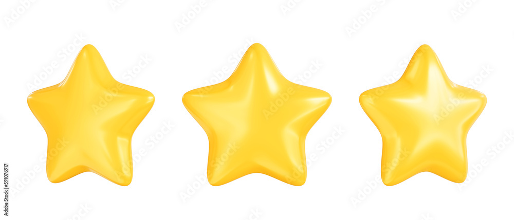 Golden stars icons from different sides. Set of glossy yellow stars shapes. Customer feedback or customer review concept, 3D render. PNG with transparent background and alpha channel to cut out Golden stars icons from different sides. Set of glossy yellow stars shapes. Customer feedback or customer review concept, 3D render. PNG with transparent background and alpha channel to cut out
