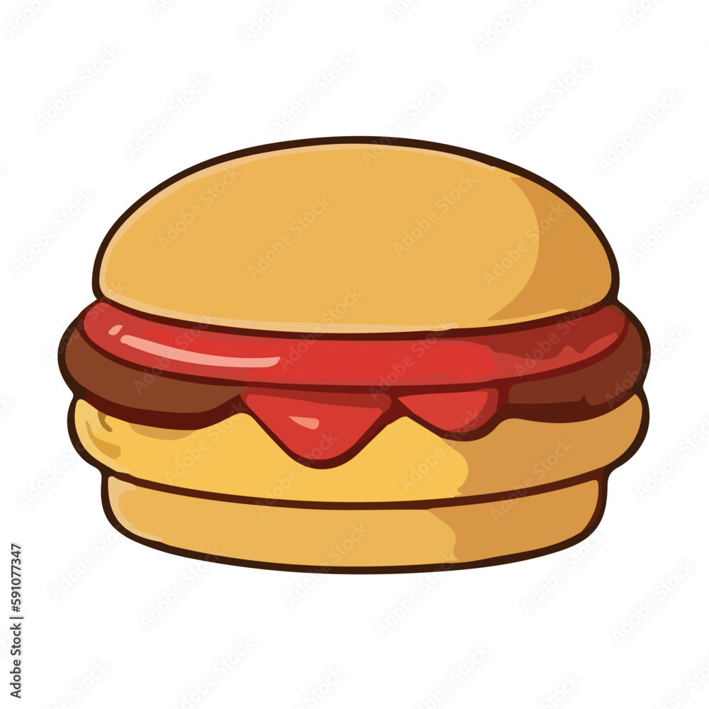 Burger Emoji Vector Design. BBQ Fast Food Art Illustration. Hamburger Barbecue Steak House Product isolated on white background. Burger Emoji Vector Design. BBQ Fast Food Art Illustration. Hamburger Barbecue Steak House Product isolated on white background.