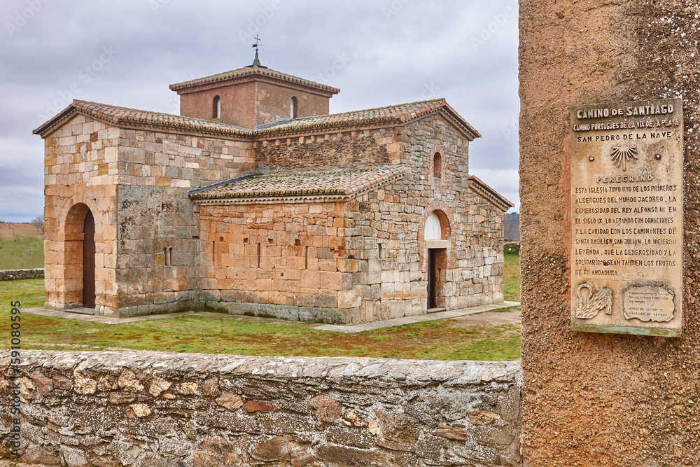 Romanesque chapel. San Pedro de la Nave. Campillo, Zamora, Spain