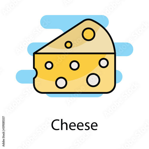 Cheese icon. Suitable for Web Page, Mobile App, UI, UX and GUI design