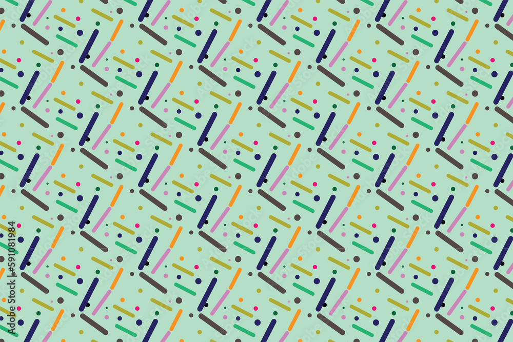 Collection of striped seamless geometric patterns