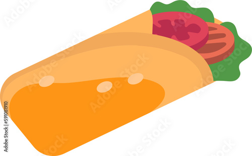 Cute Shawarma Illustration