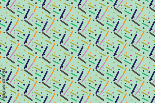 Collection of striped seamless geometric patterns