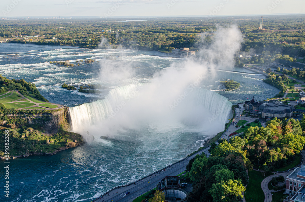 The spectacular view. Niagara Falls, Ontario, Canada. The spectacular view. Niagara Falls, Ontario, Canada.