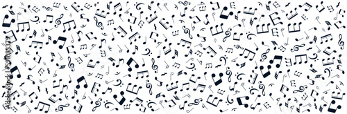 Bannière - Notes de musique - Éléments vectoriels éditables photo