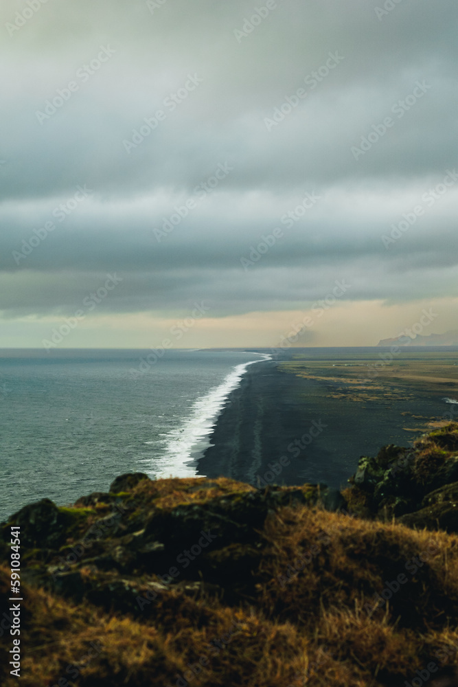 morning on the coast in iceland
