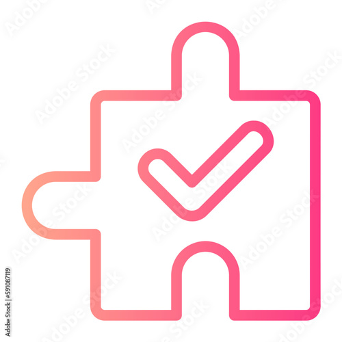puzzle piece gradient icon