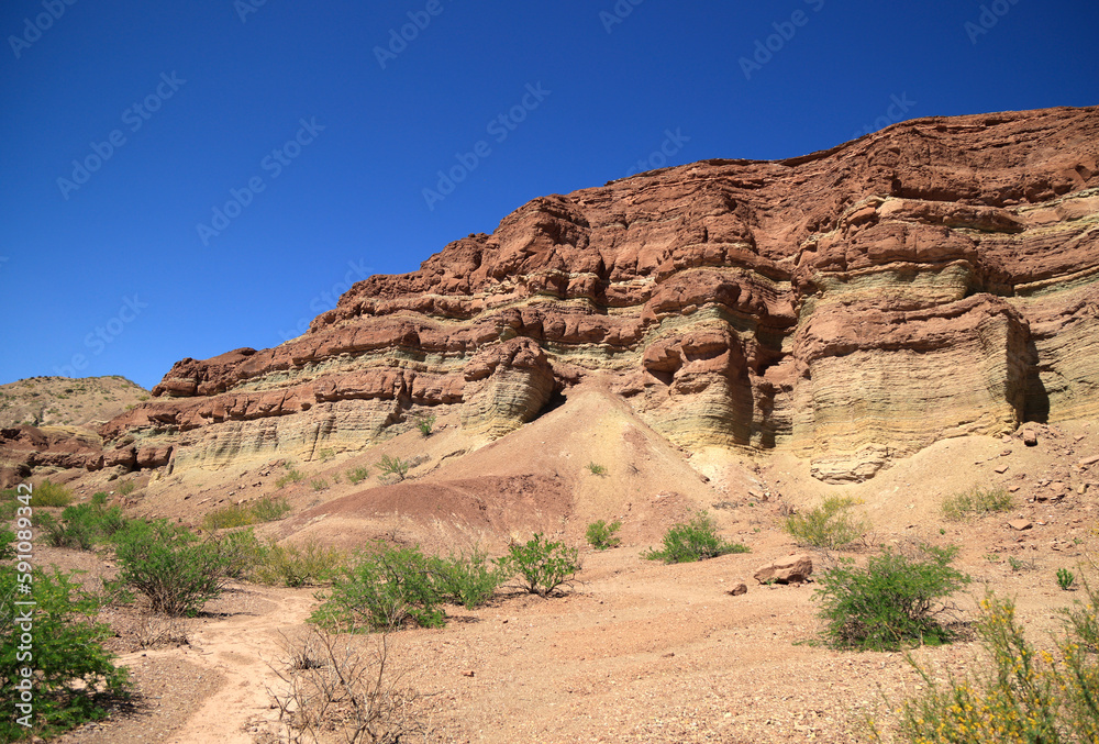 The splendid colors of the Quebrada De Las Conchas, Argentina The splendid colors of the Quebrada De Las Conchas, Argentina