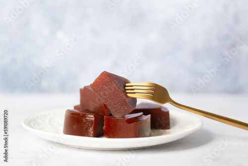 Guava paste, typical sweet made from guava also known as Goiabada.