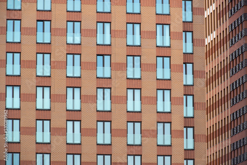 Photography Detail of a high-rise apartment building