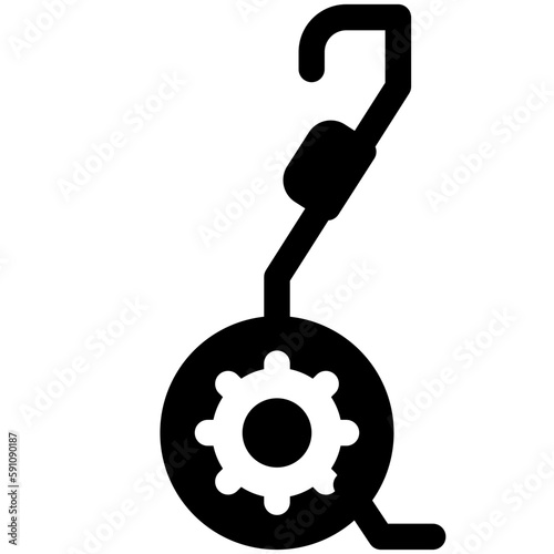 monowheel black solid icon
