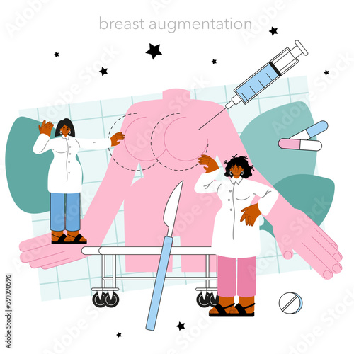 Plastic surgeon. Aesthetic body correction. Breast augmentation.