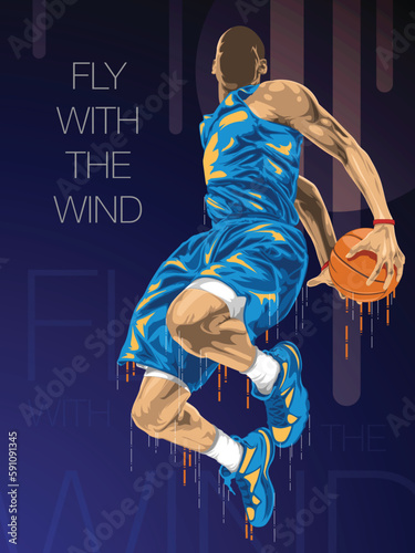 basketball fly with the wind