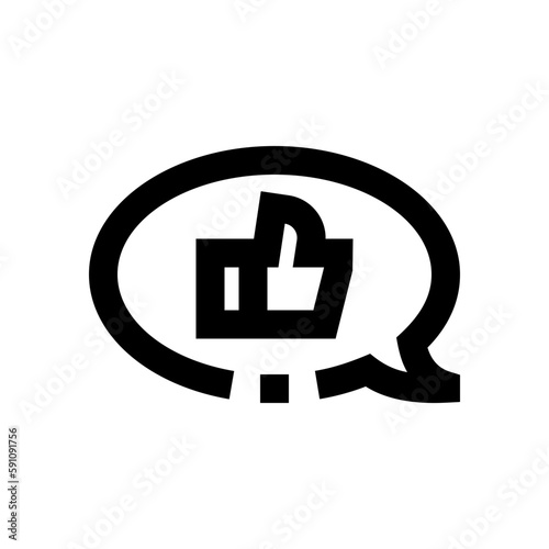 Like line icon