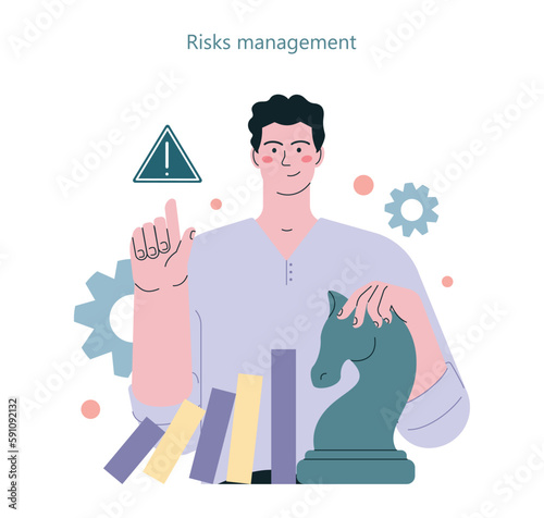 Risk management. Business protection and crisis prevention. Business character