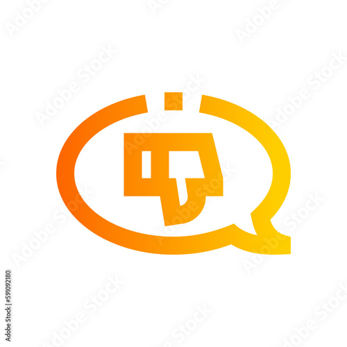 Dislike gradient icon