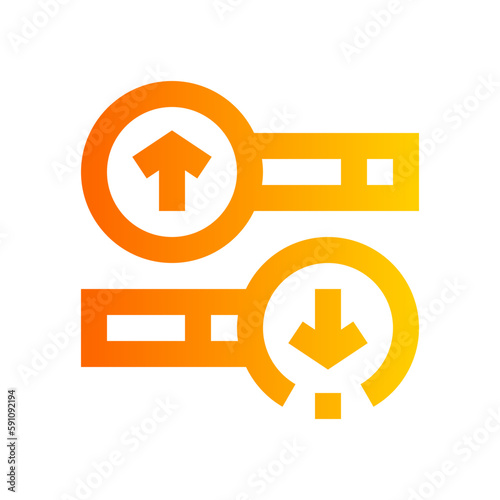 Rate gradient icon