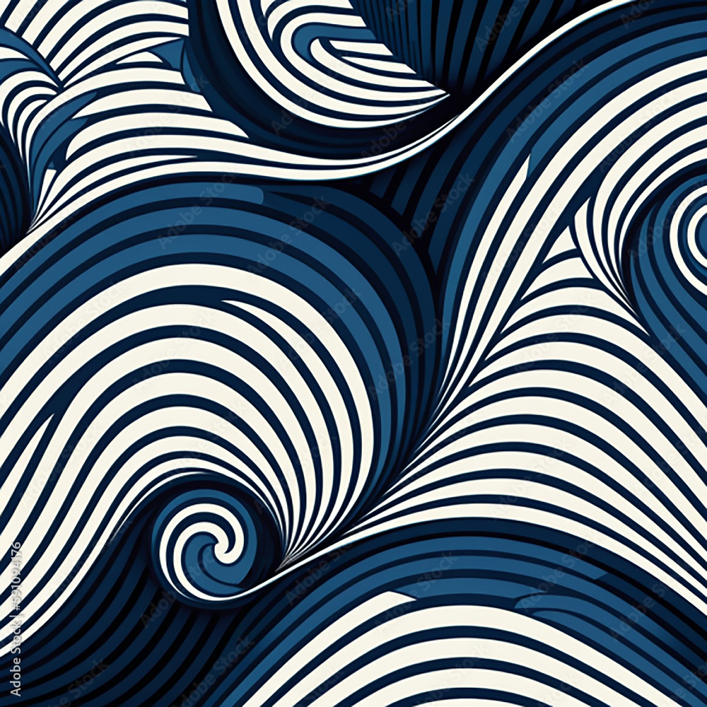 Blue and White Abstract, Generative, AI, Generative AI Blue and White Abstract, Generative, AI, Generative AI