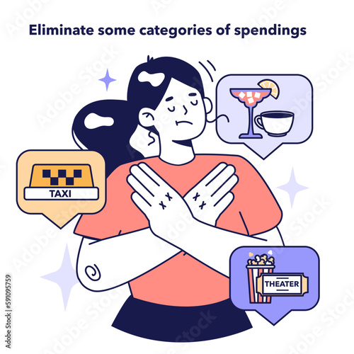 Eliminate some categories of spendings to optimize your expenses.